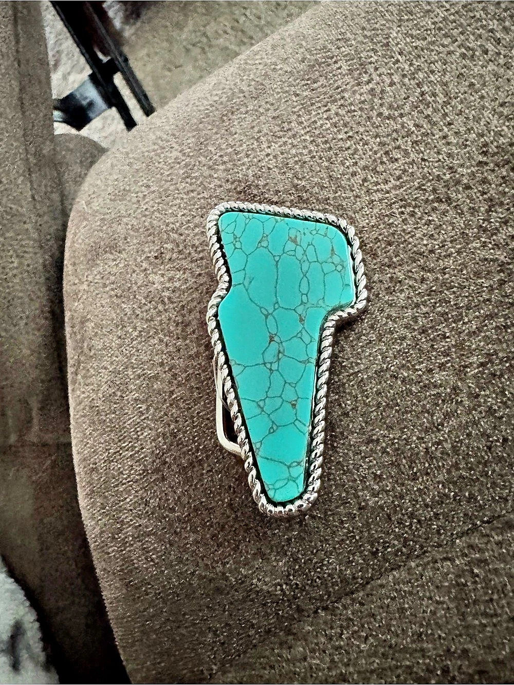 Turquoise-Style Belt Buckle